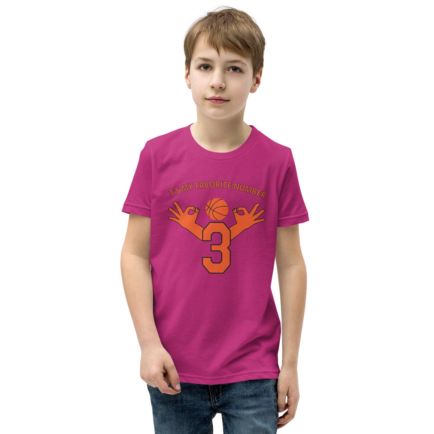 My Favorite Number Is 3 Kids Tee