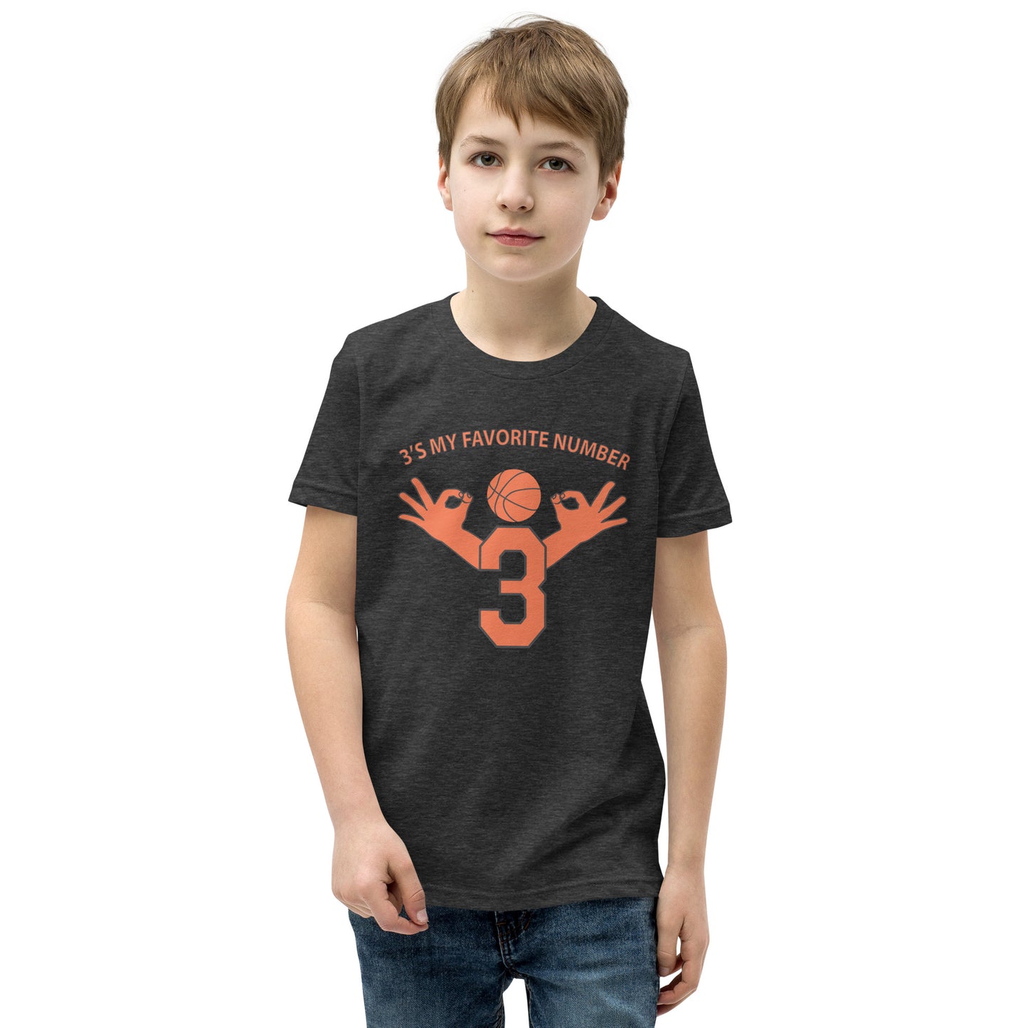 My Favorite Number Is 3 Kids Tee