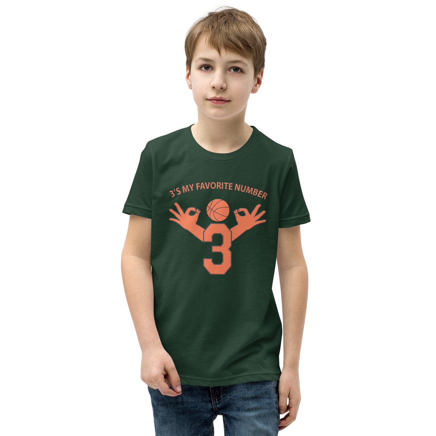 My Favorite Number Is 3 Kids Tee