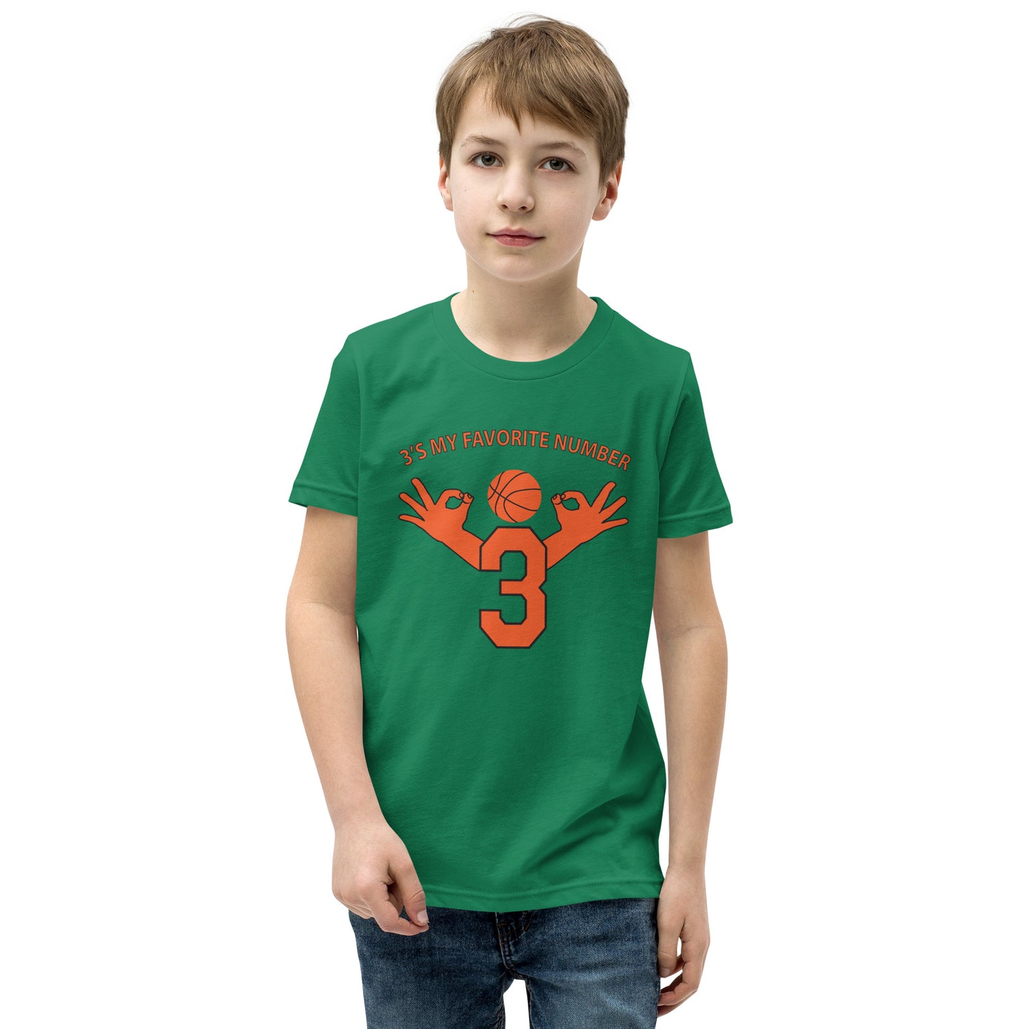 My Favorite Number Is 3 Kids Tee
