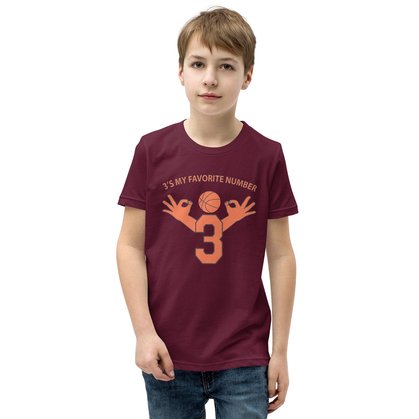 My Favorite Number Is 3 Kids Tee