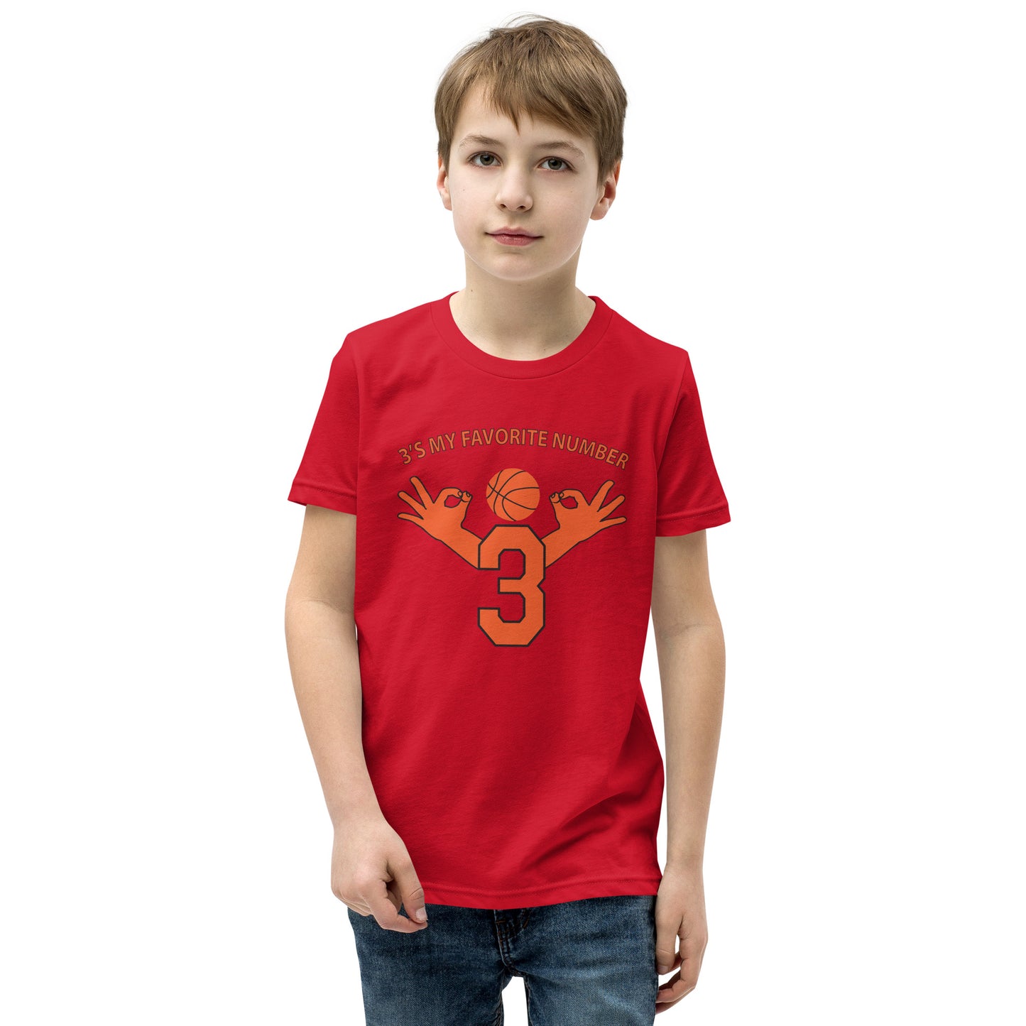 My Favorite Number Is 3 Kids Tee