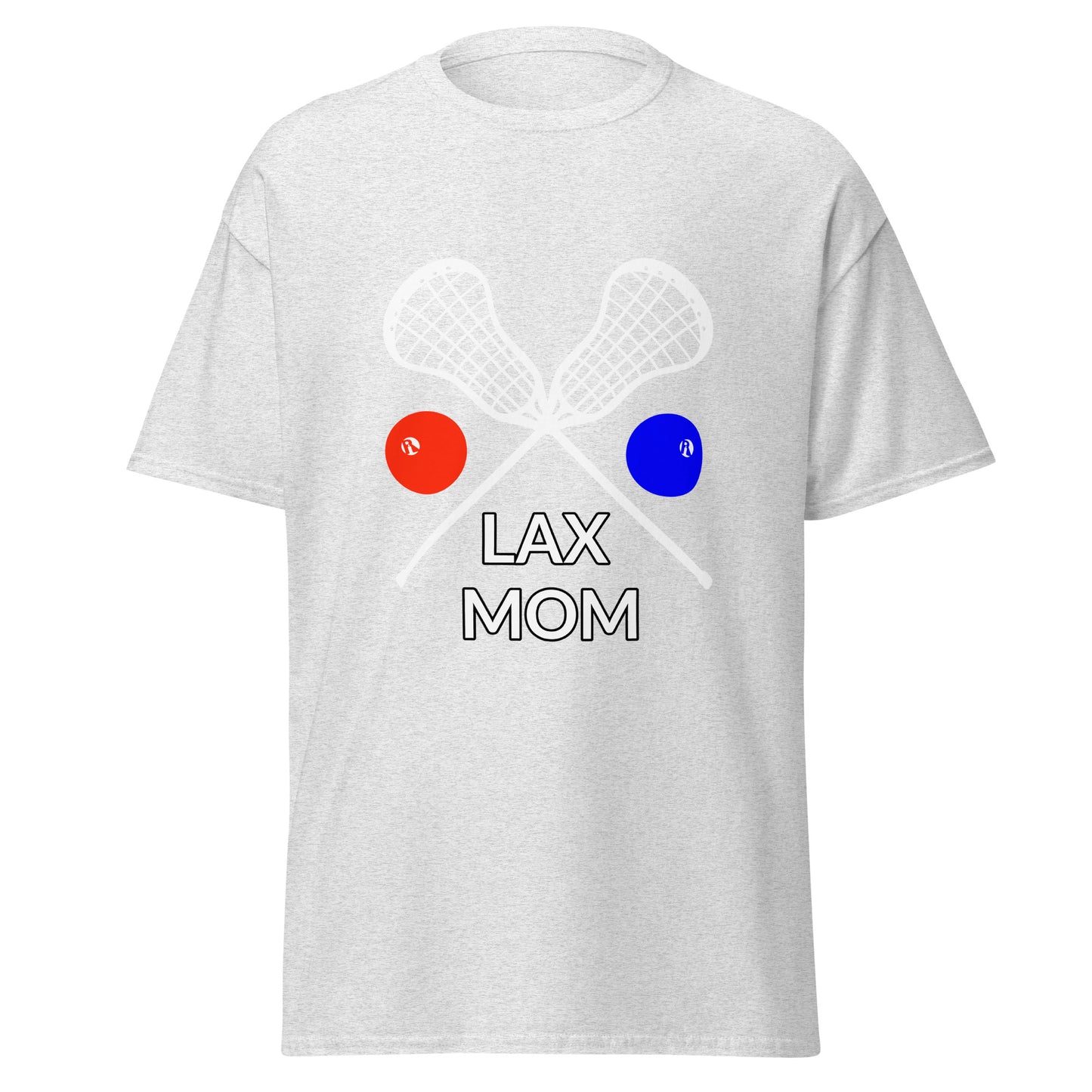 LAX Mom Tee, White Sticks