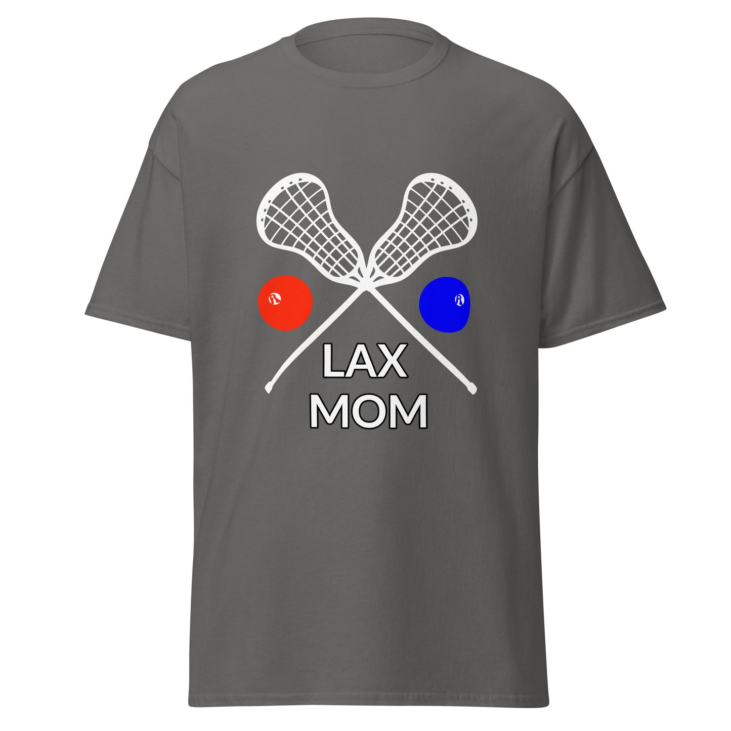 LAX Mom Tee, White Sticks