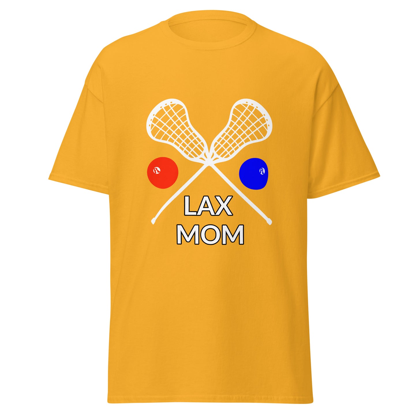 LAX Mom Tee, White Sticks