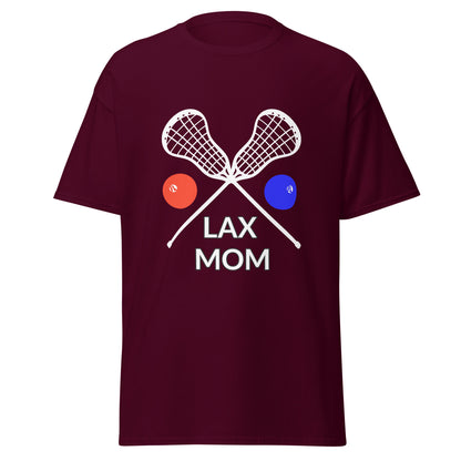 LAX Mom Tee, White Sticks