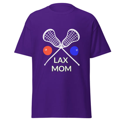 LAX Mom Tee, White Sticks