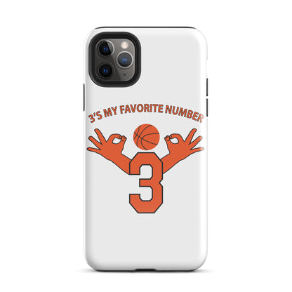 My Favorite Number Is 3 Iphone Case