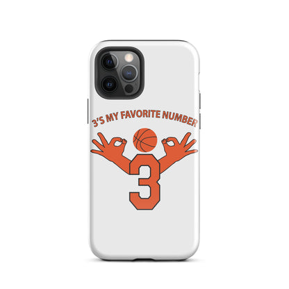 My Favorite Number Is 3 Iphone Case