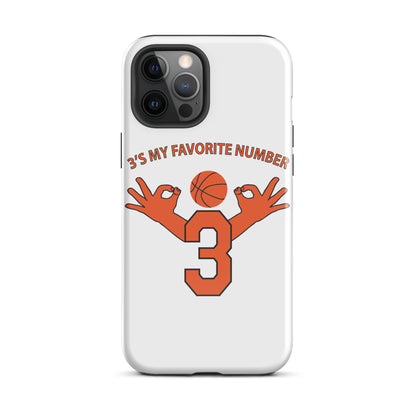 My Favorite Number Is 3 Iphone Case