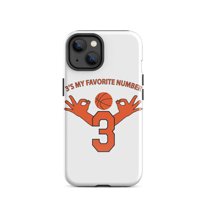 My Favorite Number Is 3 Iphone Case