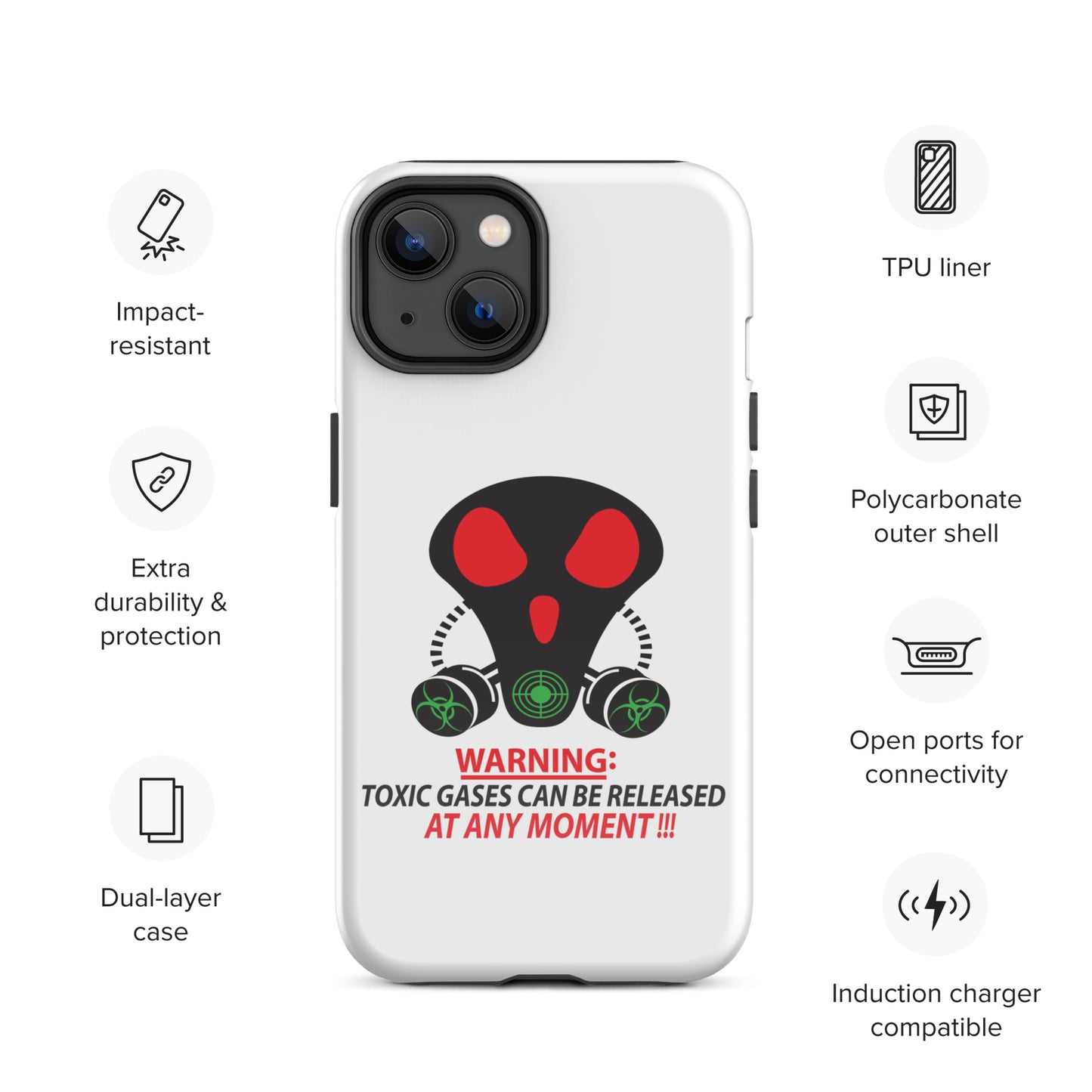 Gas Mask Tough Case for iPhone®