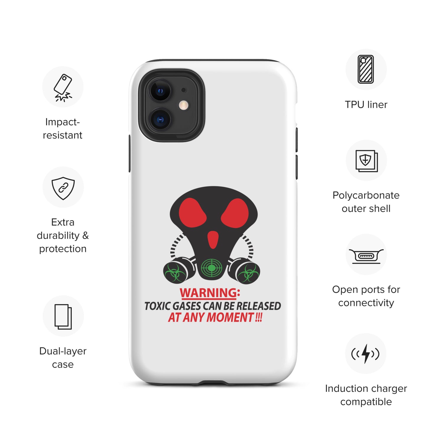 Gas Mask Tough Case for iPhone®