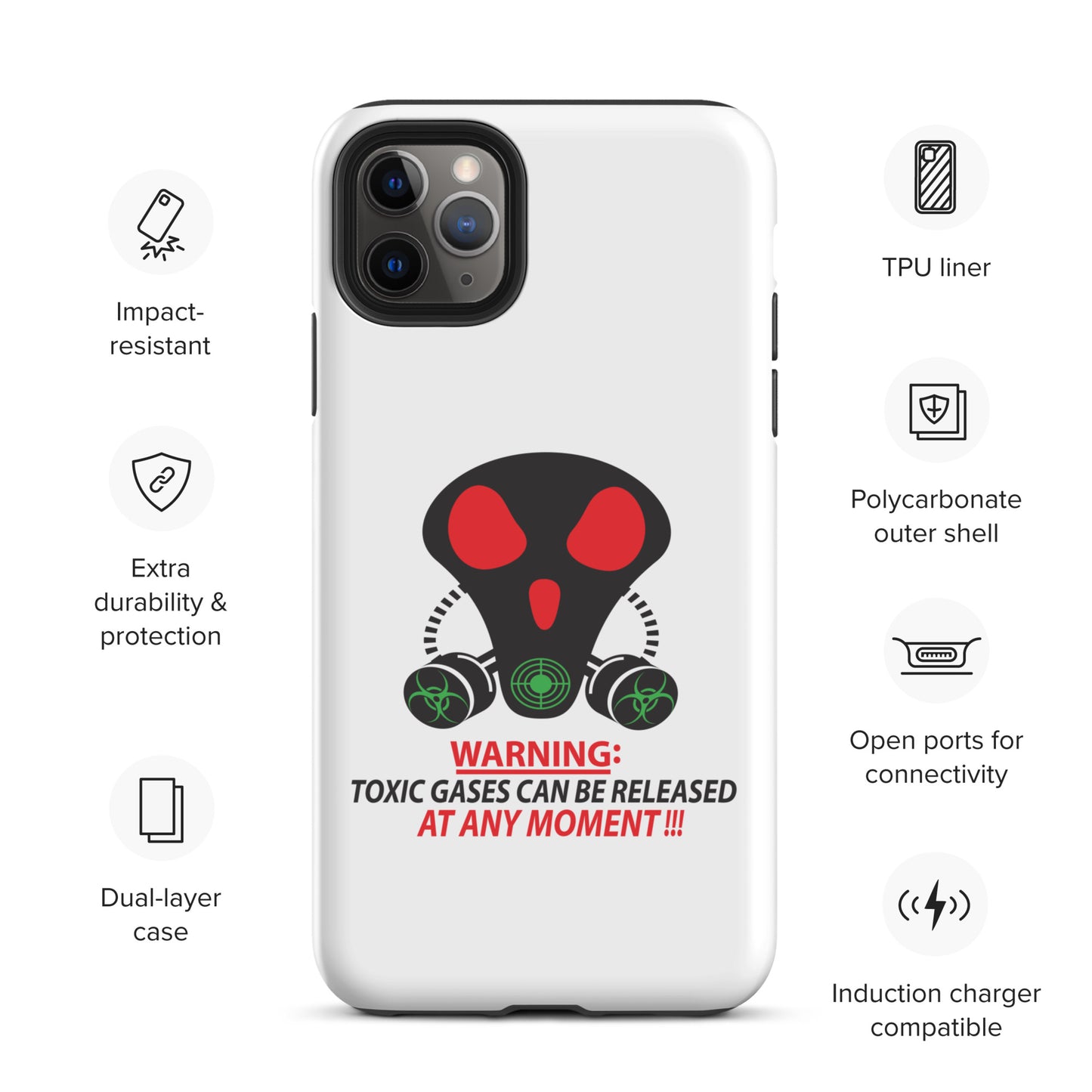 Gas Mask Tough Case for iPhone®