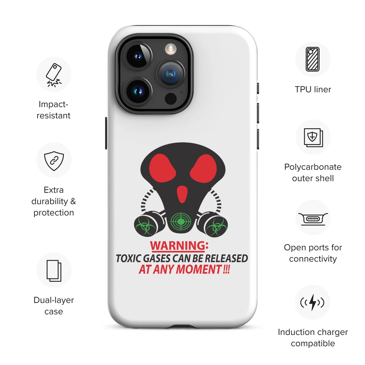 Gas Mask Tough Case for iPhone®