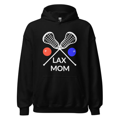 LAX Mom Hoodie White Sticks