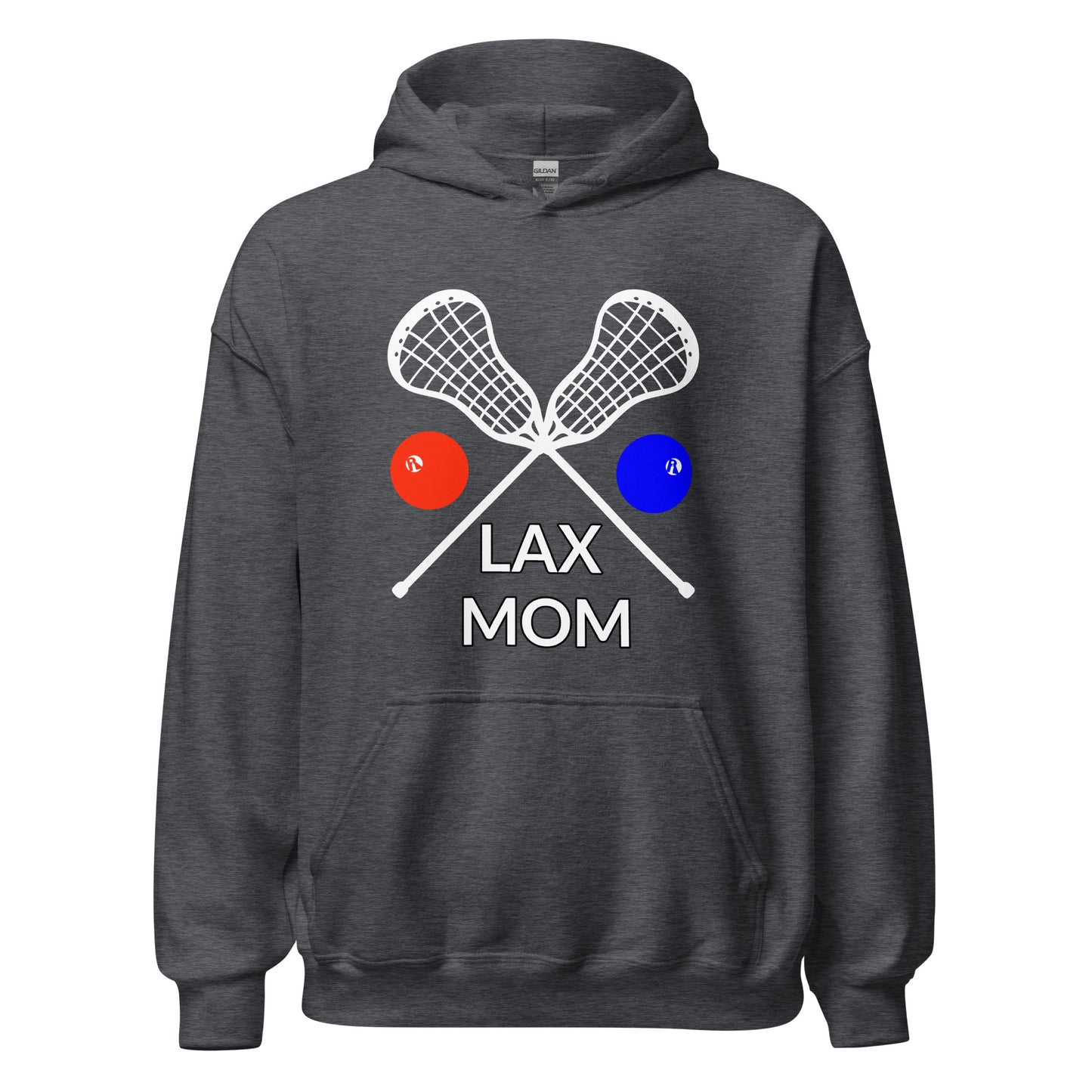 LAX Mom Hoodie White Sticks