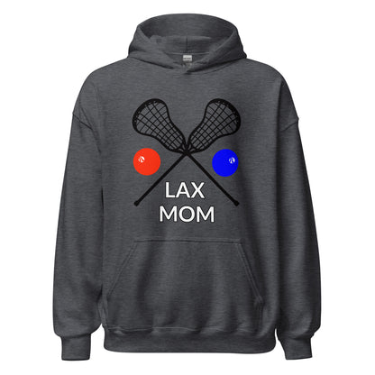 LAX Mom Hoodie Black Sticks