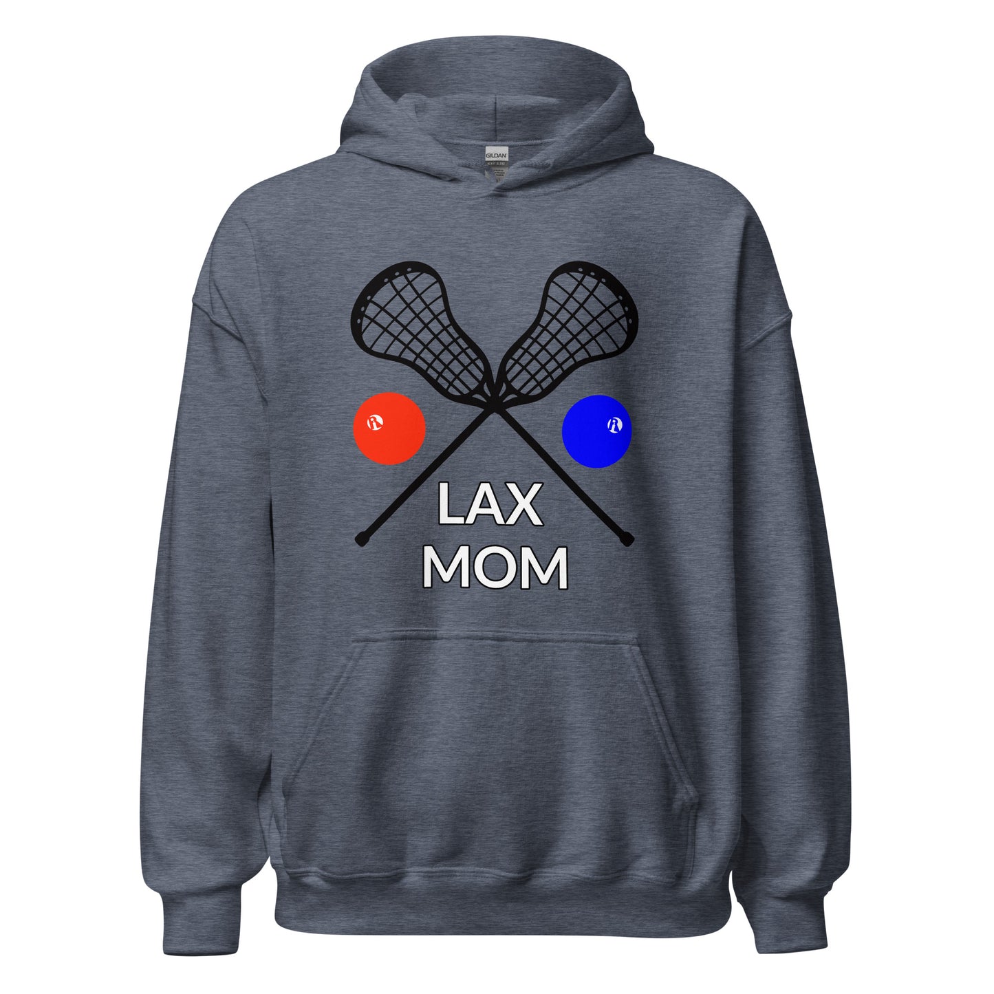 LAX Mom Hoodie Black Sticks