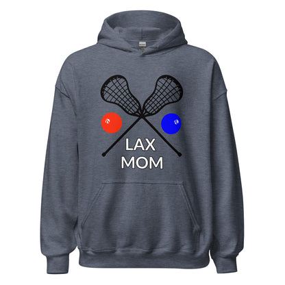 LAX Mom Hoodie Black Sticks