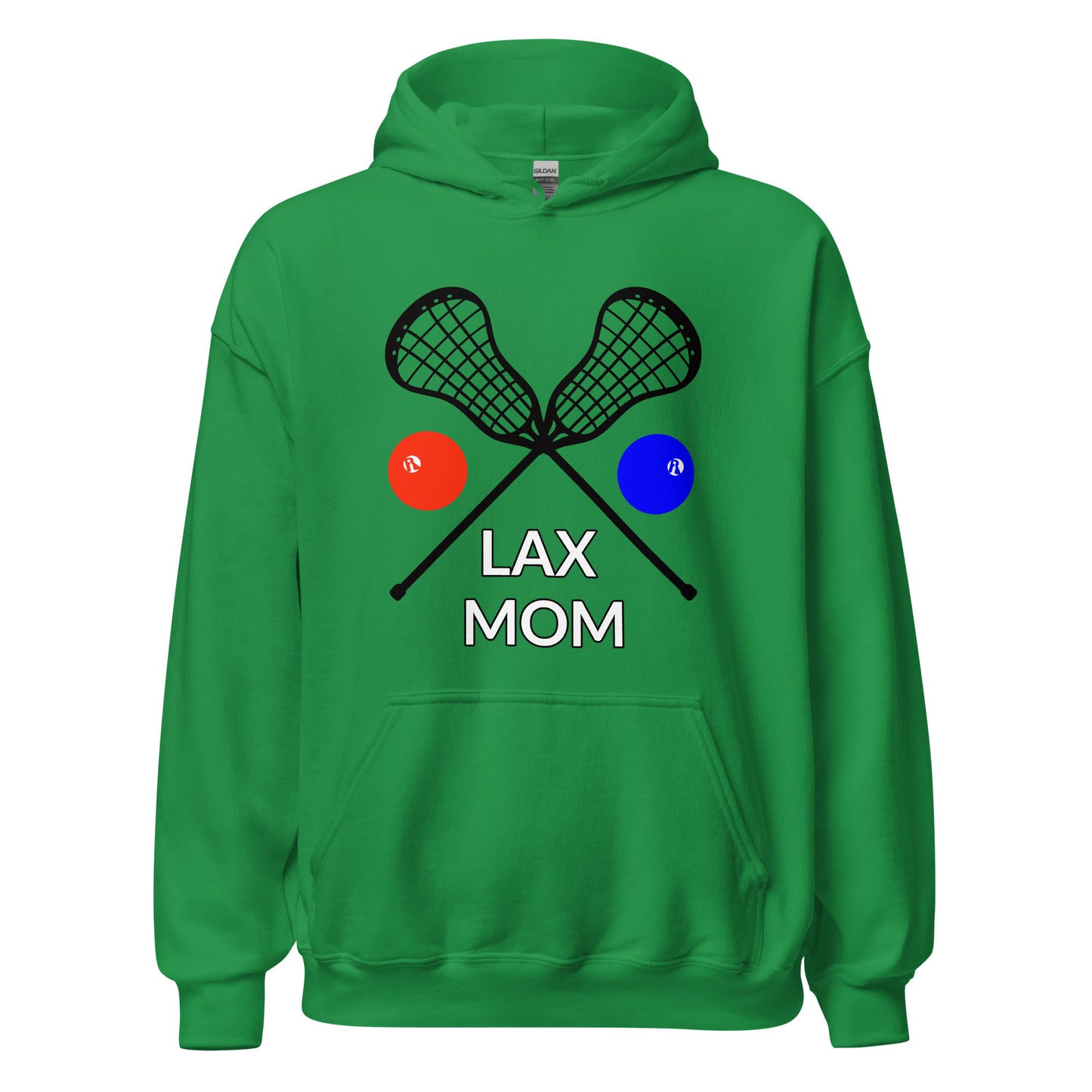 LAX Mom Hoodie Black Sticks