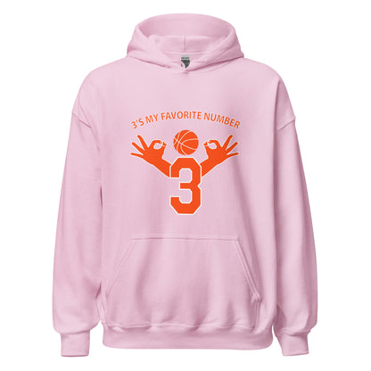 My Favorite Number Is 3 Hoodie