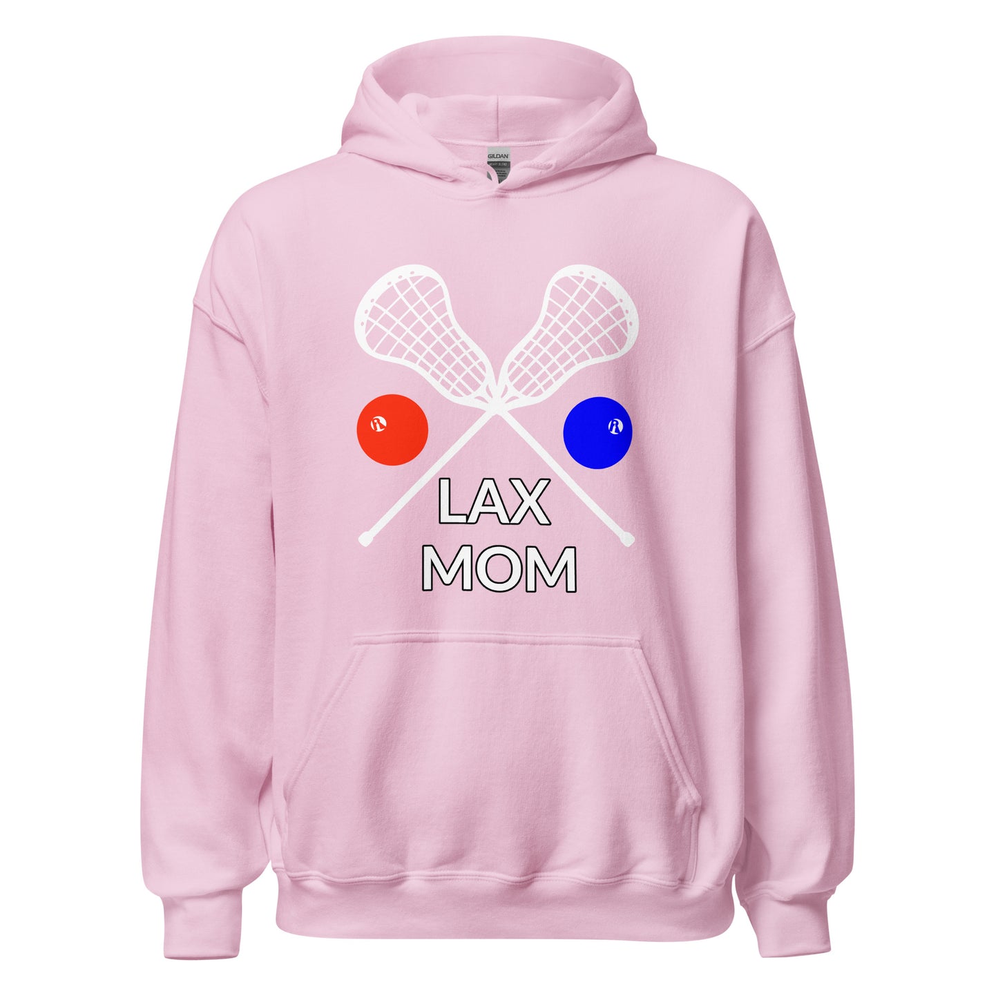 LAX Mom Hoodie White Sticks