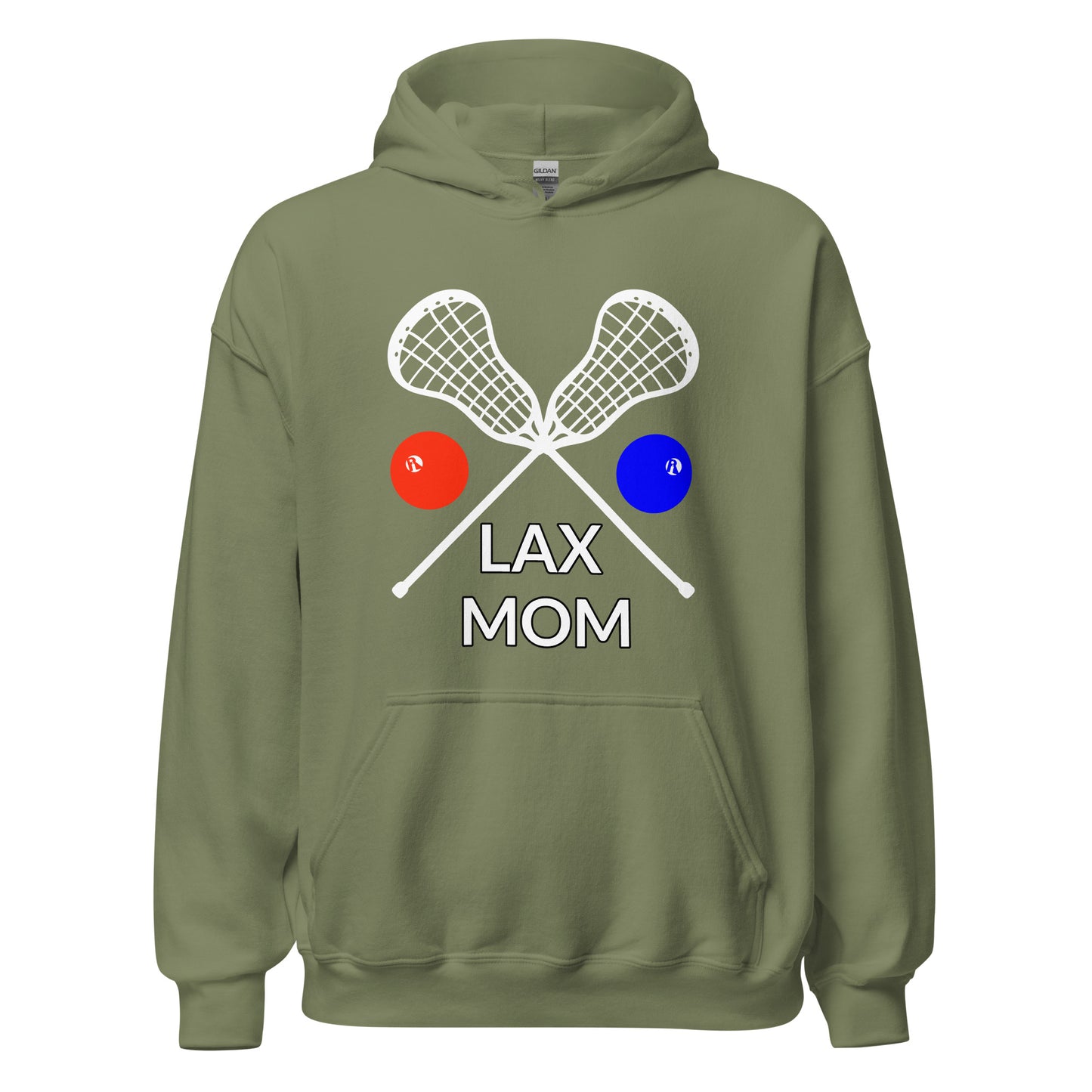 LAX Mom Hoodie White Sticks