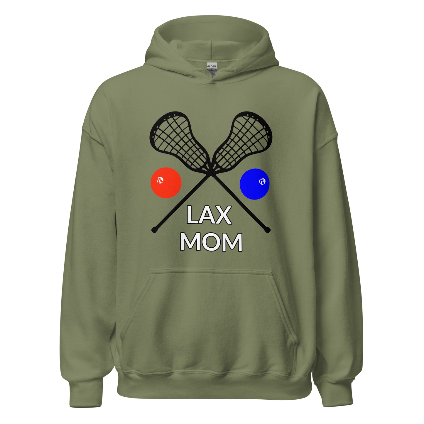 LAX Mom Hoodie Black Sticks