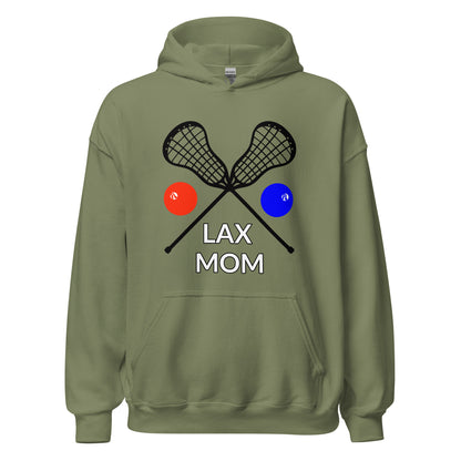 LAX Mom Hoodie Black Sticks