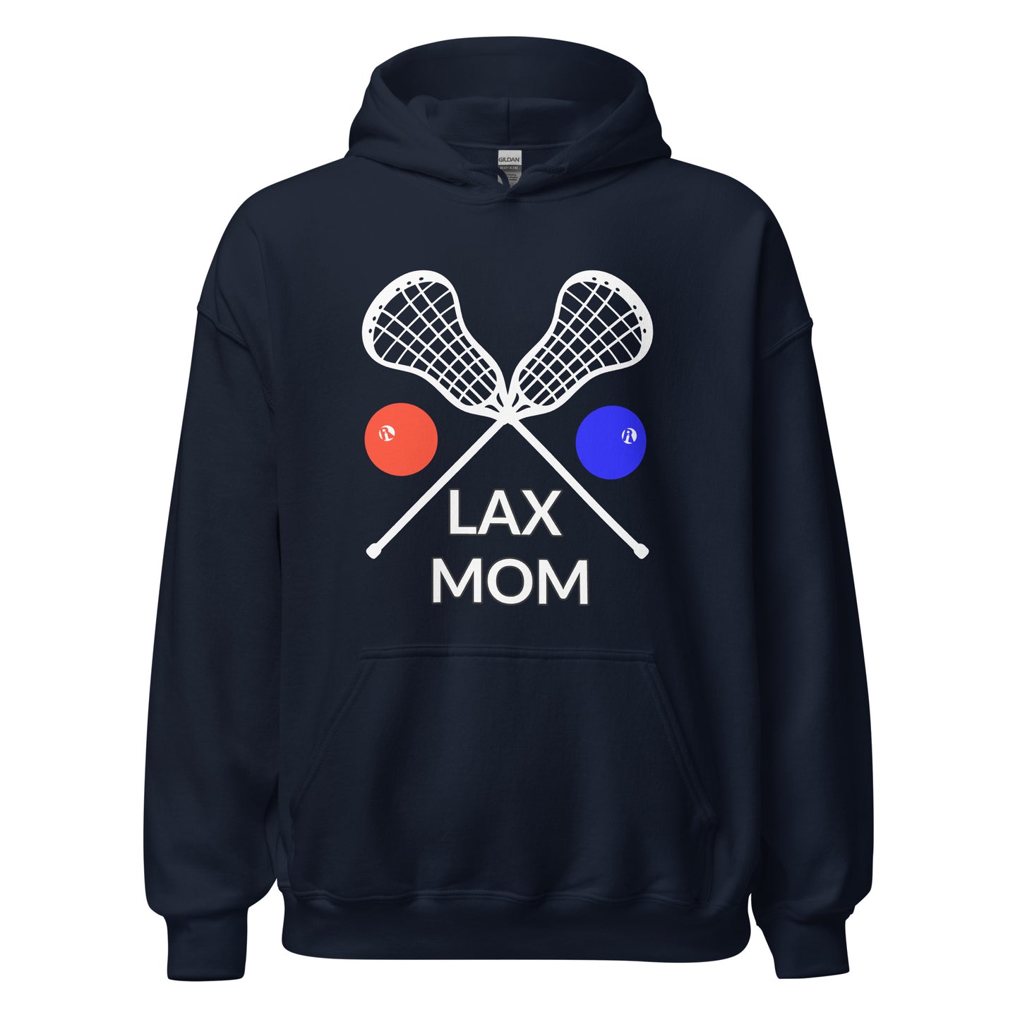 LAX Mom Hoodie White Sticks