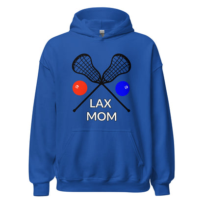 LAX Mom Hoodie Black Sticks