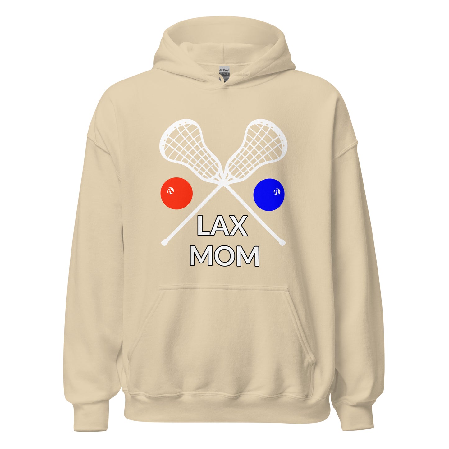 LAX Mom Hoodie White Sticks