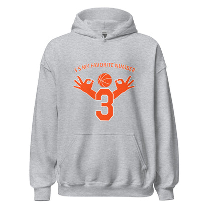 My Favorite Number Is 3 Hoodie