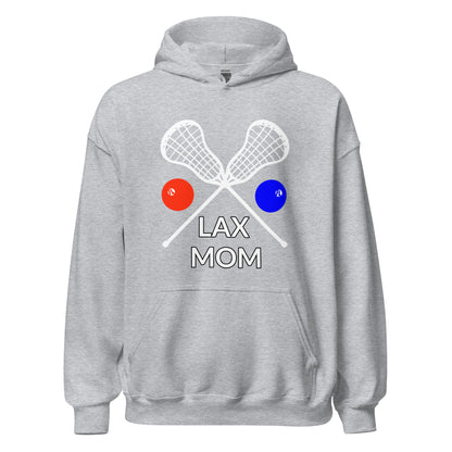 LAX Mom Hoodie White Sticks