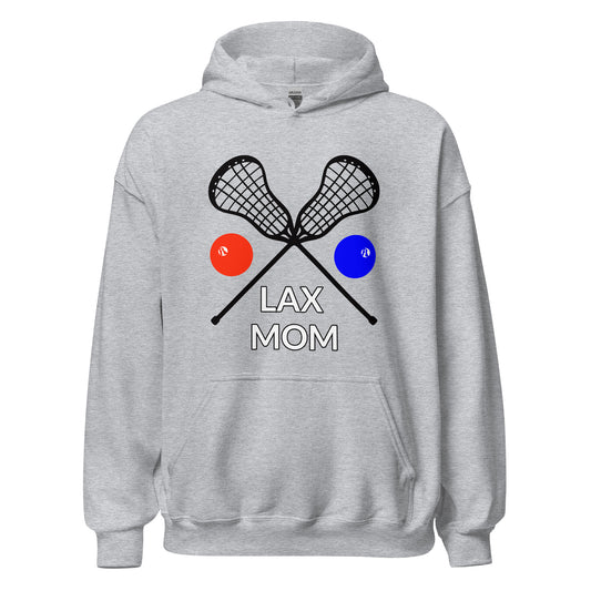 LAX Mom Hoodie Black Sticks