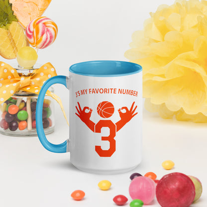 My favorite Number Is 3 Mug Colored