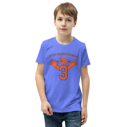 My Favorite Number Is 3 Kids Tee
