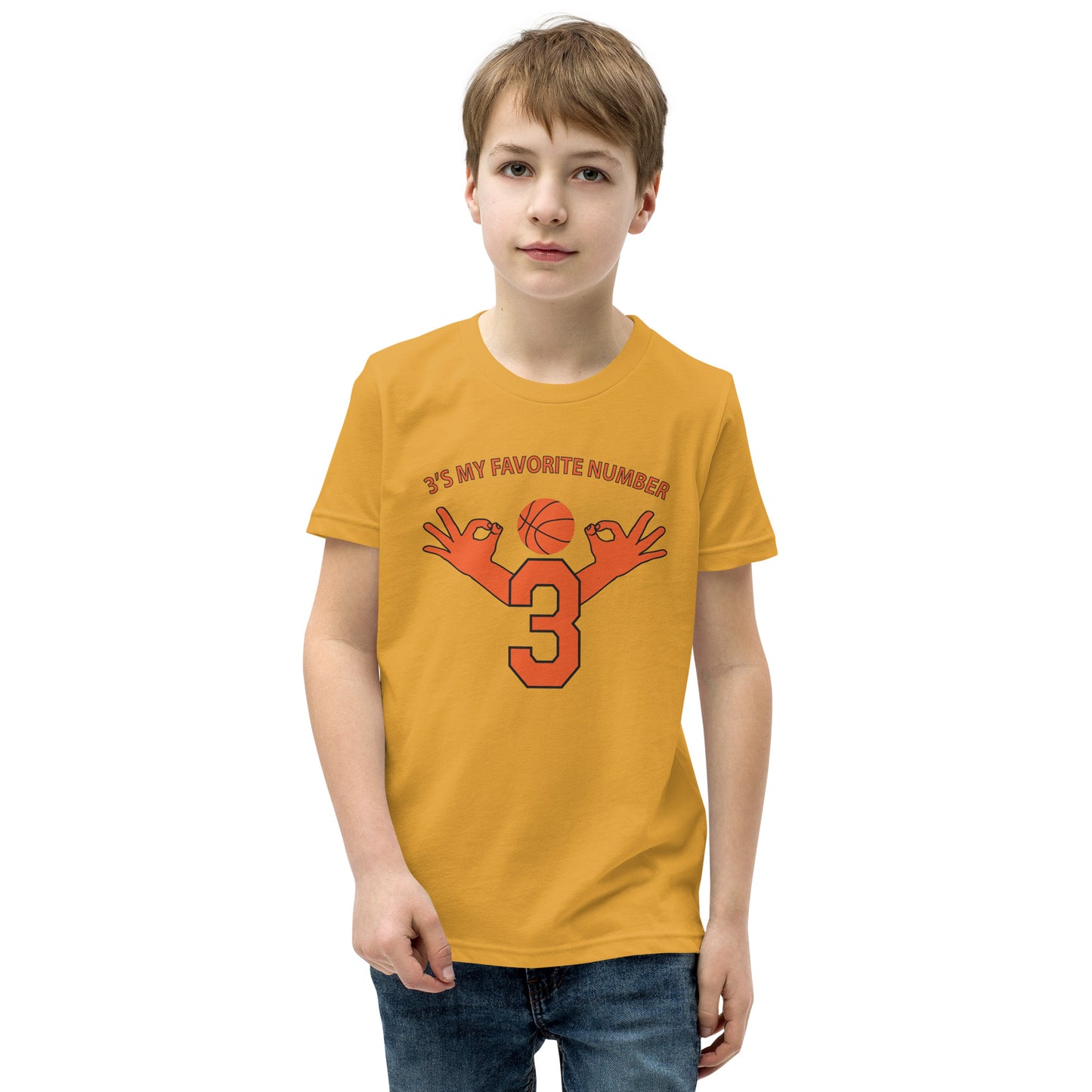 My Favorite Number Is 3 Kids Tee
